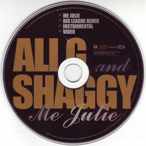 Ali G And Shaggy : Me Julie (CD, Maxi, Enh)
