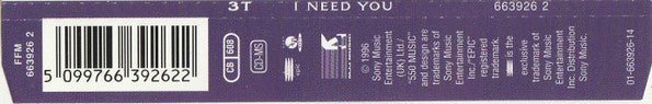 3T : I Need You (CD, Maxi)