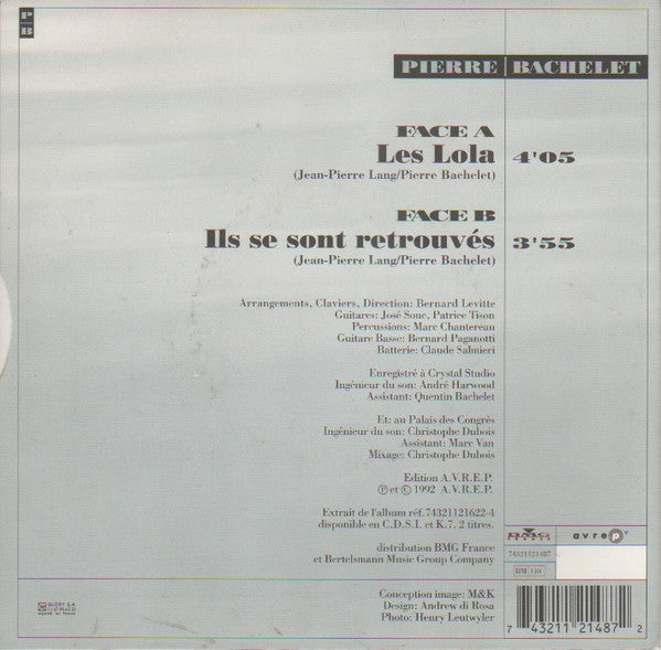 Pierre Bachelet : Les Lola (7", Single)