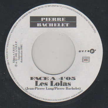 Pierre Bachelet : Les Lola (7", Single)