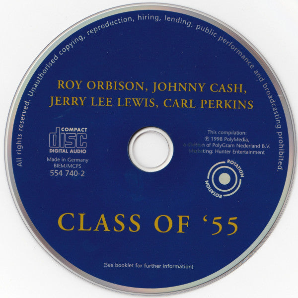 Roy Orbison, Johnny Cash, Jerry Lee Lewis, Carl Perkins : Class Of '55 (CD, Album)