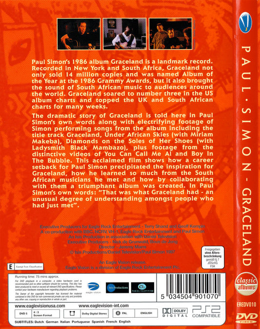Paul Simon : Graceland (DVD-V, PAL)