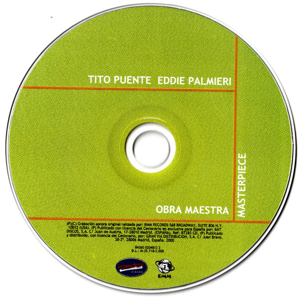 Tito Puente / Eddie Palmieri : Masterpiece / Obra Maestra (CD, Album)