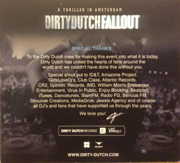DJ Chuckie : Dirty Dutch Fallout (A Thriller In Amsterdam) (3xCD, Comp, Mixed)