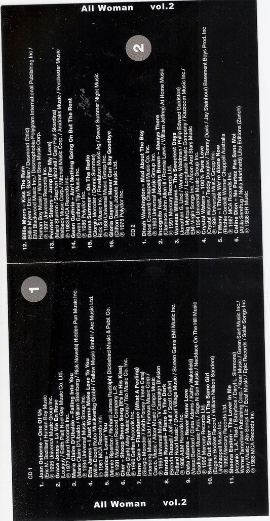 Various : All Woman - Vol. 2 (2xCD, Comp)