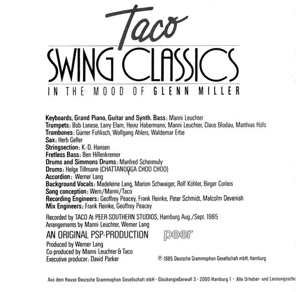 Taco : Swing Classics: In The Mood Of Glenn Miller (CD, Album)
