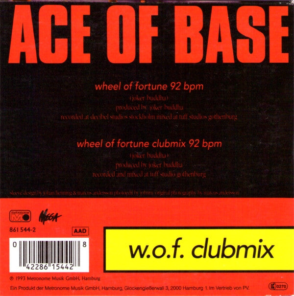 Ace Of Base : Wheel Of Fortune (CD, Single)