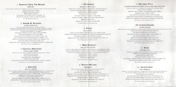 Various : Songs From Dawson's Creek (CD, Album, Comp)