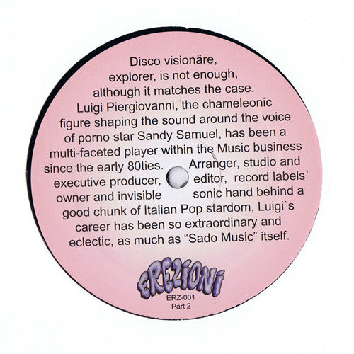 Sandy Samuel : I Like Sado Music (12", RE)
