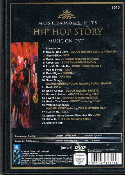 Various : Hip Hop Story (Tha Movie Soundtrack) (DVD-V, Comp)