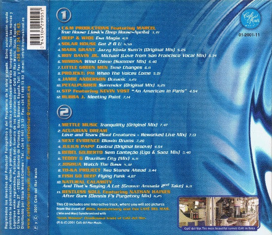Various : Café Del Mar - Chillhouse Mix 2 (2xCD, Mixed, Dig)