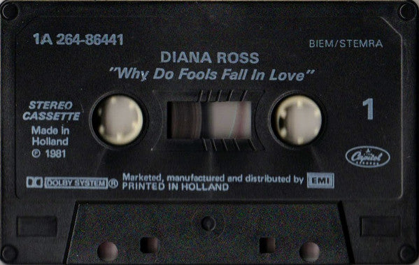 Diana Ross : Why Do Fools Fall In Love (Cass, Album, Bla)