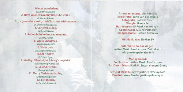 Justine Pelmelay : Christmas Album (CD, Album, RE)