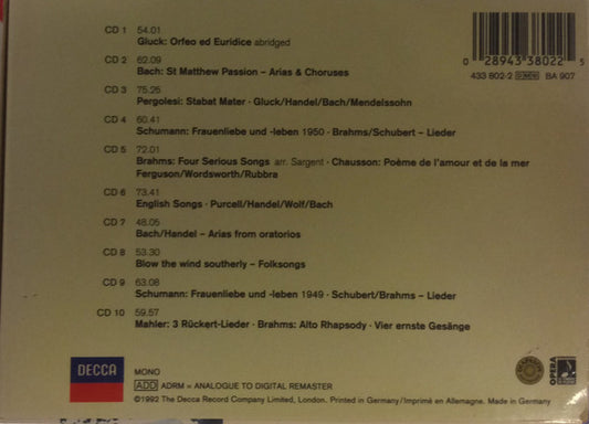 Kathleen Ferrier : Edition (10xCD, Album, Mono + Box, Comp, Sli)