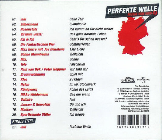 Various : Perfekte Welle - Musik Von Hier 1 (CD, Comp)