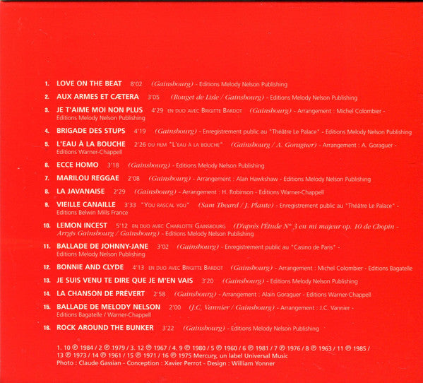 Serge Gainsbourg : Serge Gainsbourg Vol.1 (CD, Comp, RE)