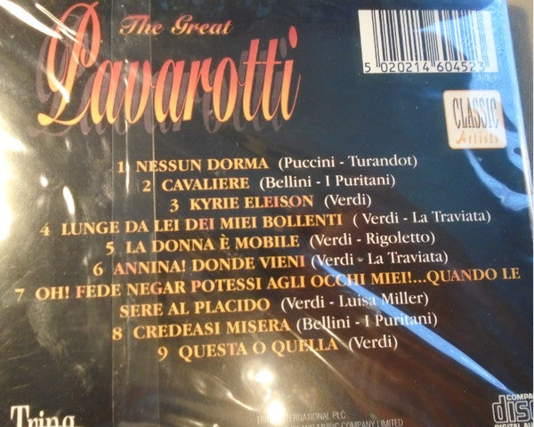 Luciano Pavarotti : The Great Pavarotti (CD, Comp)