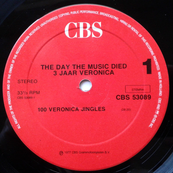 Various : The Day The Music Died - 3 Jaar Veronica (LP, Comp, Mixed, RE)