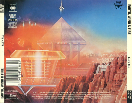 Earth, Wind & Fire : All 'N All (CD, Album, RE)