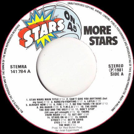 Stars On 45 : Volume III (More Stars) (7", Red)