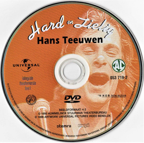 Hans Teeuwen : Hard En Zielig (Integrale Theaterversie Live!) (DVD-V, PAL)