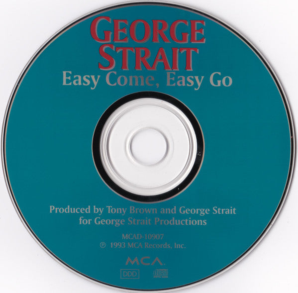 George Strait : Easy Come Easy Go (CD, Album)