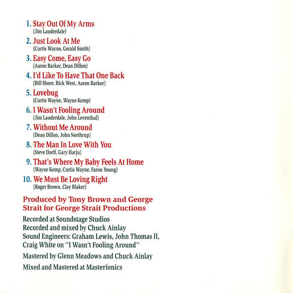 George Strait : Easy Come Easy Go (CD, Album)