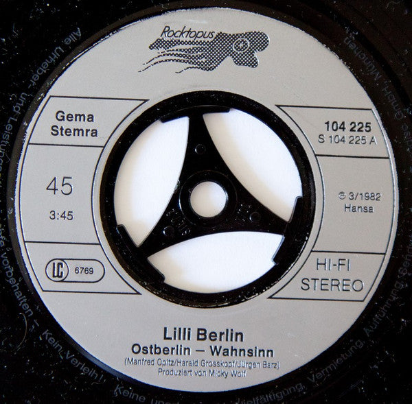 Lilli Berlin : Ostberlin - Wahnsinn (7", Single)