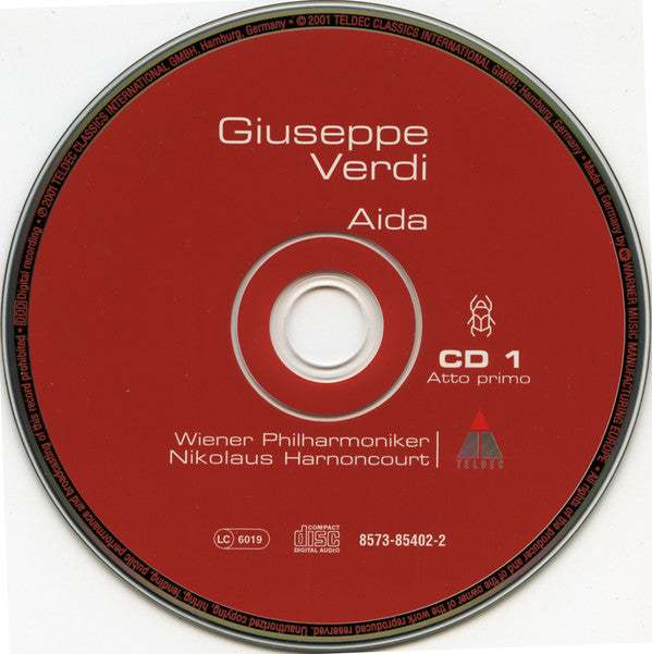 Giuseppe Verdi, Wiener Philharmoniker, Nikolaus Harnoncourt, Cristina Gallardo-Domâs, Vincenzo La Scola, Olga Borodina, Thomas Hampson, Matti Salminen (2), László Polgár : Aida (3xCD, Album)