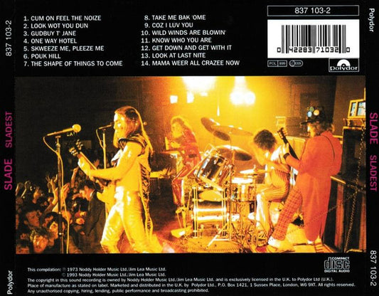 Slade : Sladest (CD, Comp, RE, RP)