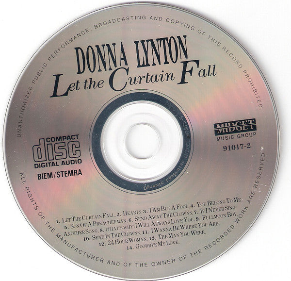 Donna Lynton : Let The Curtain Fall (CD, Album, Comp)