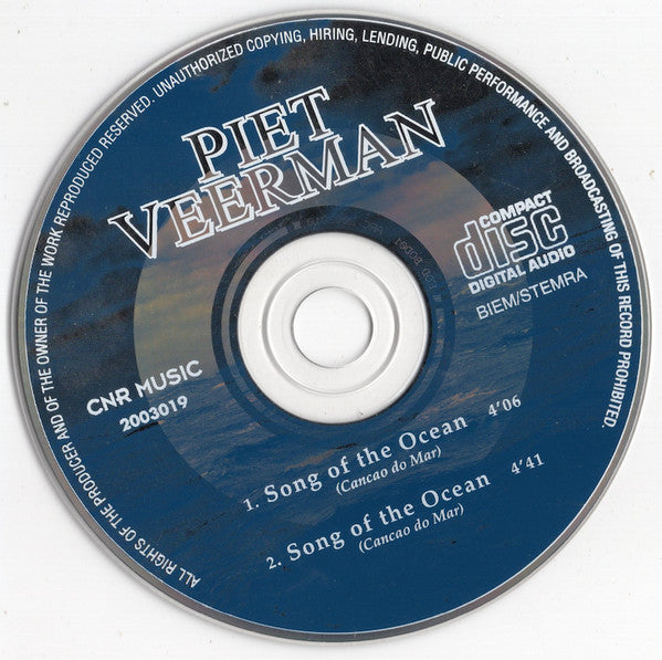 Piet Veerman : Song Of The Ocean (CD, Single)