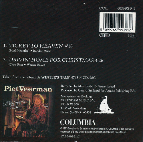 Piet Veerman : Ticket To Heaven (CD, Single)