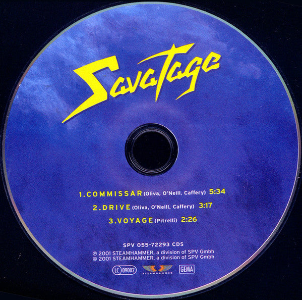 Savatage : Commissar (CD, Single)