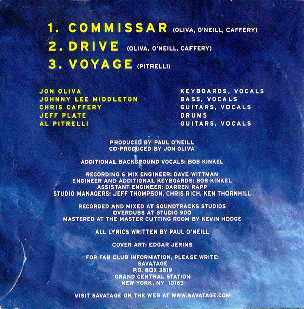 Savatage : Commissar (CD, Single)