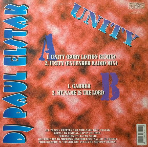 Paul Elstak : Unity (12")