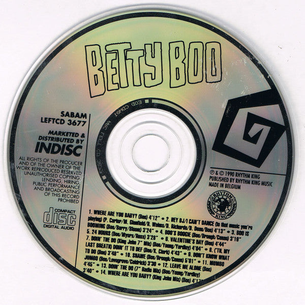 Betty Boo : Boomania (CD, Album)