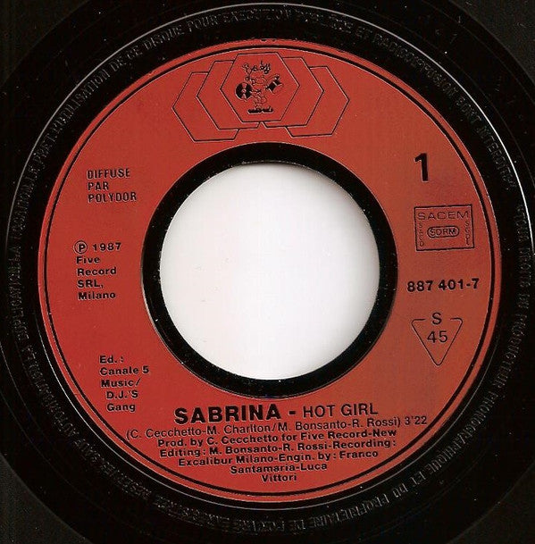 Sabrina : Hot Girl (7", Single)