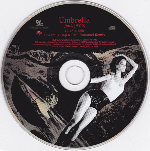 Rihanna Feat. Jay-Z : Umbrella (CD, Single, Car)