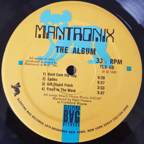 Mantronix : The Album (LP, Album)