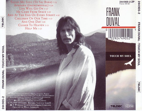 Frank Duval : Touch My Soul (CD, Album)