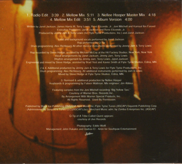 Janet Jackson Featuring Q-Tip And Joni Mitchell : Got 'Til It's Gone (CD, Single, Dig)