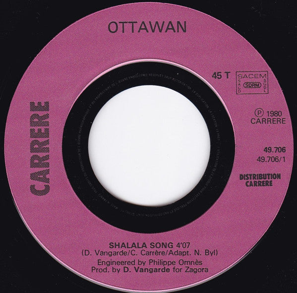 Ottawan : Shalala Song (7", Single)