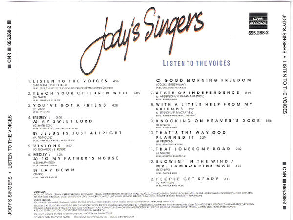 Jody's Singers : Listen To The Voices (CD, Album)