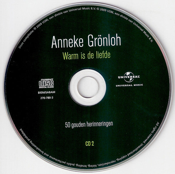 Anneke Grönloh : Warm Is De Liefde (50 Gouden Herinneringen) (2xCD, Comp)