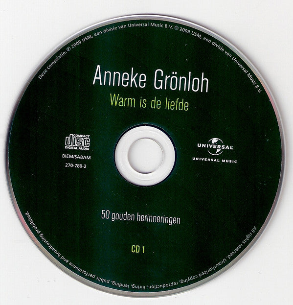 Anneke Grönloh : Warm Is De Liefde (50 Gouden Herinneringen) (2xCD, Comp)