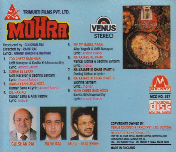 Viju Shah : Mohra (CD)