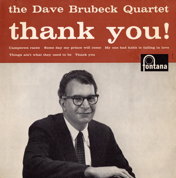 The Dave Brubeck Quartet : Thank You!  (10", EP, Mono)
