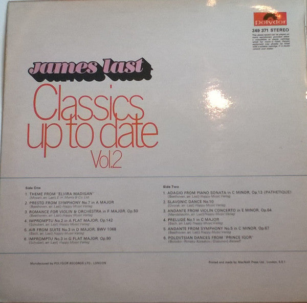 Orchester James Last : Classics Up To Date Vol. 2 (LP, Album)