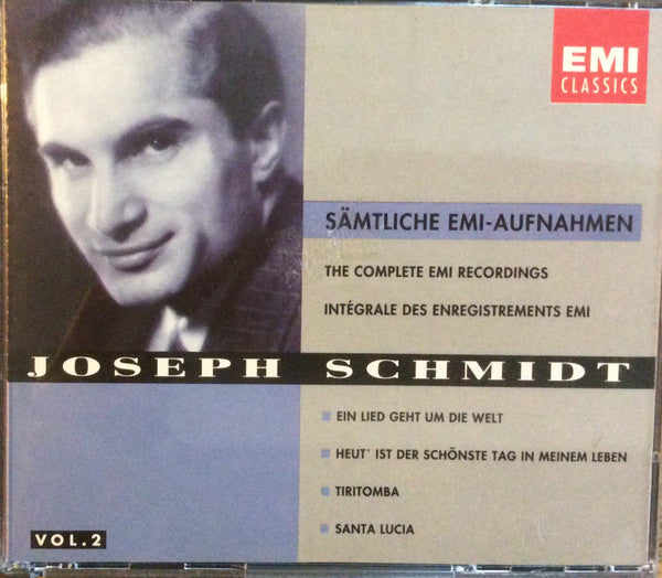 Joseph Schmidt : Sämtliche EMI-Aufnahmen / Complete EMI Recordings, Vol. 2 (2xCD, Comp)